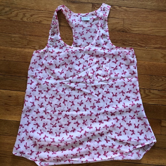Charming Charlie racer back bow tie tank - Picture 1 of 4